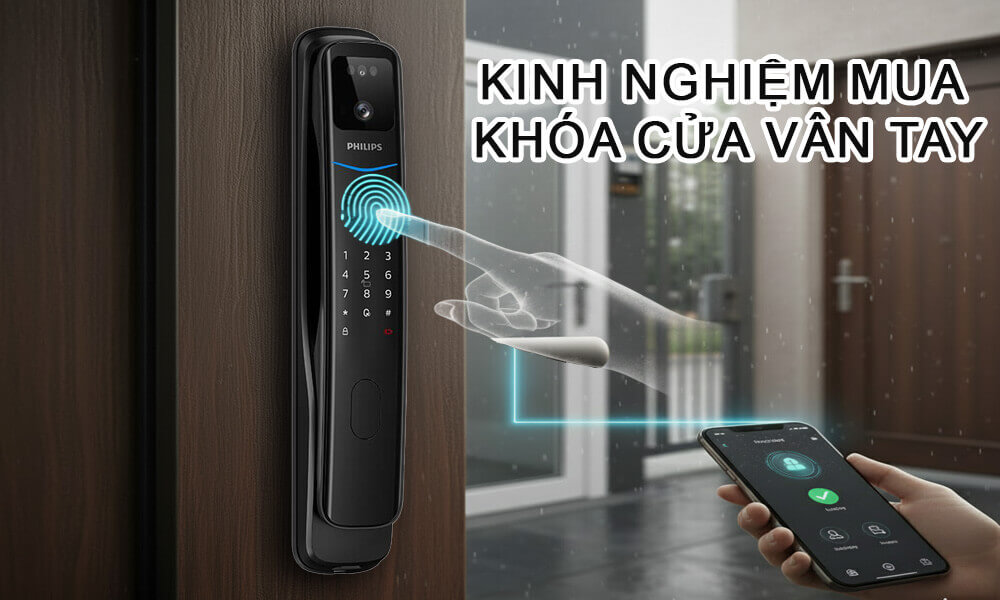 Kinh nghiệm mua khóa cửa vân tay phù hợp nhất cho gia đình Kinh nghiệm mua khóa cửa vân tay
