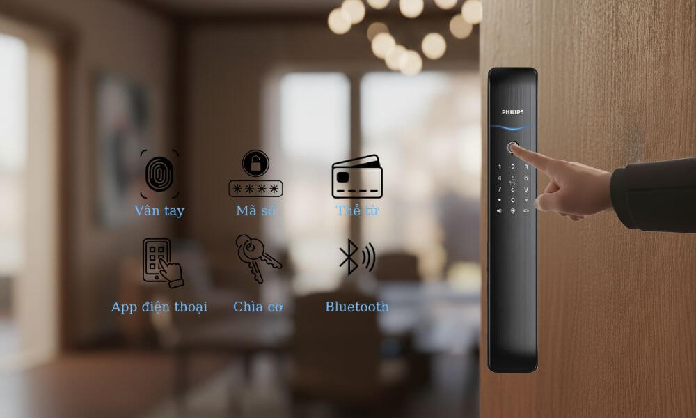Ổ khóa thông minh vân tay chính hãng giá tốt cho mọi loại cửa