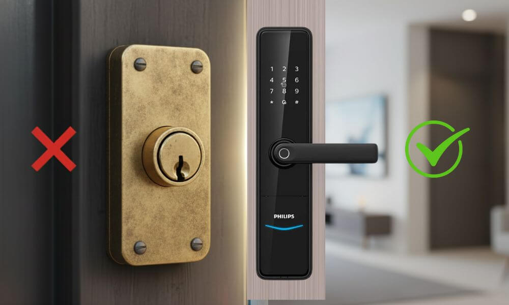 7 lí do tại sao nên dùng khóa điện tử thay vì khóa cơ Tại sao nên dùng khóa điện tử thay vì khóa cơ