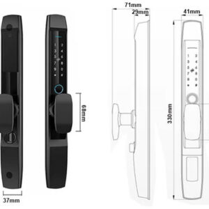Khóa vân tay cửa lùa, cửa trượt quay Laffer R1 Khóa vân tay cửa lùa, cửa trượt quay Laffer R1