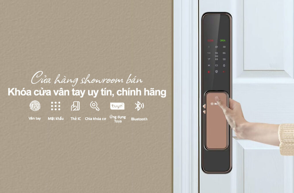 Cửa hàng showroom bán Khóa cửa vân tay uy tín, chính hãng Cửa hàng showroom bán Khóa cửa vân tay