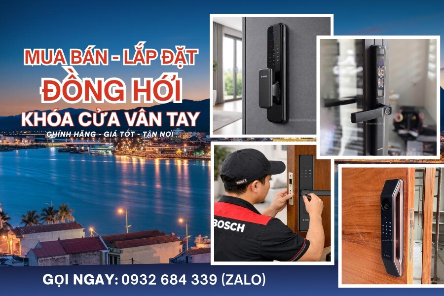 Dịch vụ Lắp đặt khóa cửa vân tay điện tử Đồng Hới tận nơi Mua bán Lắp đặt khóa cửa vân tay điện tử Đồng Hới