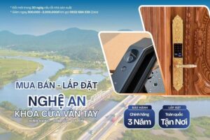 Khóa cửa vân tay điện tử Nghệ An