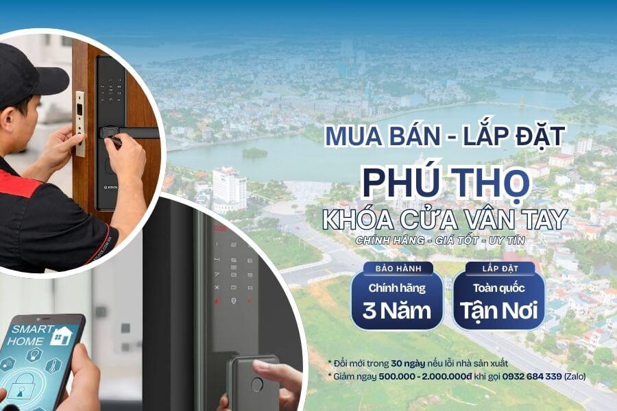 Khóa cửa vân tay điện tử Phú Thọ