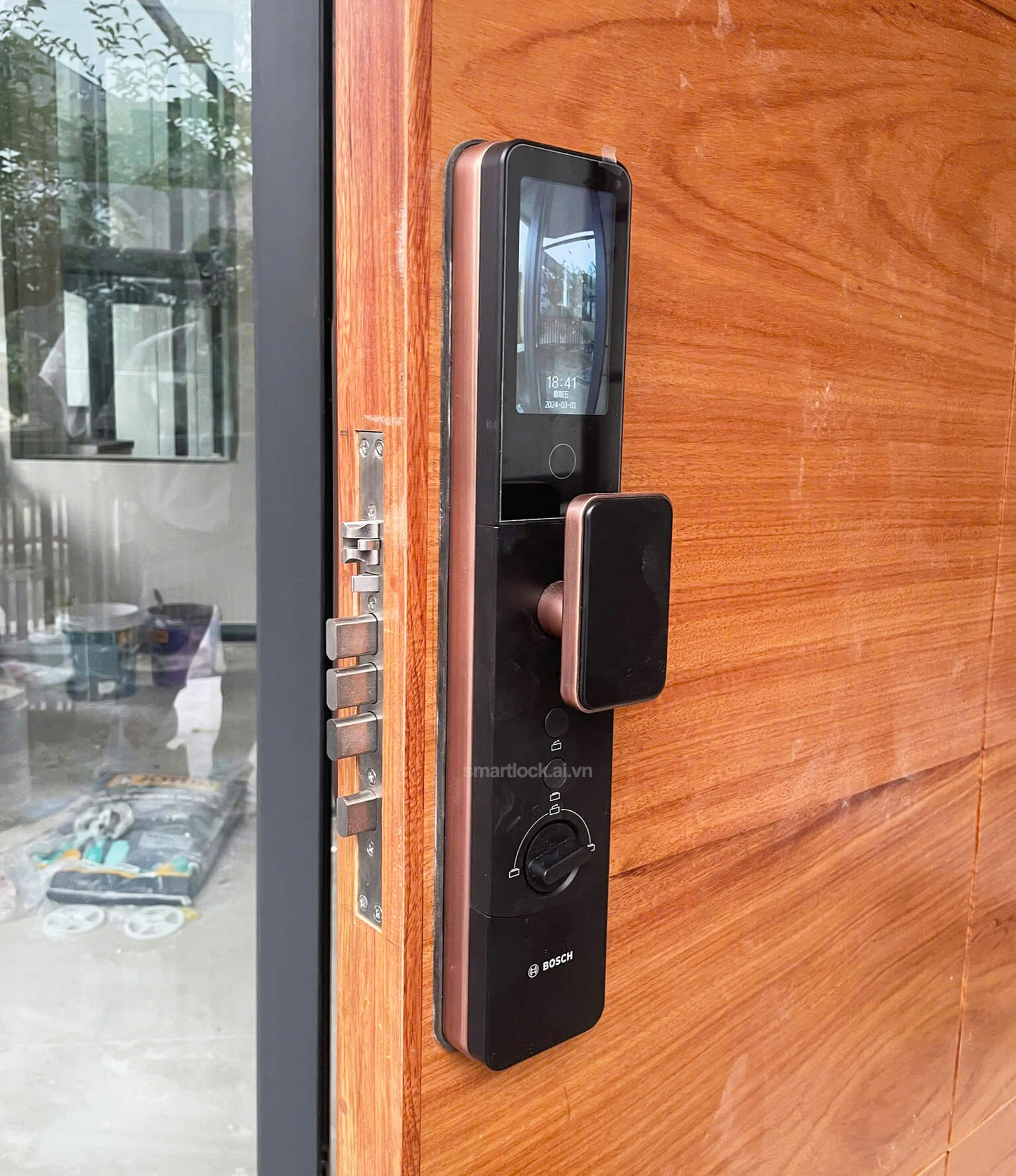 Dịch vụ Mua bán Lắp đặt khóa cửa vân tay điện tử Nha Trang Lắp đặt khóa cửa Bosch FU6 Plus