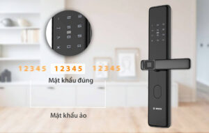 Công ty lắp đặt khóa cửa vân tay điện tử miền Trung tận nơi Tính năng xáo trộn mật mã, mật khẩu ảo trên khóa cửa Bosch