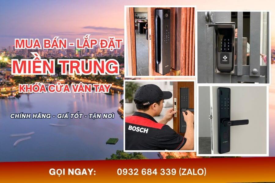 Công ty lắp đặt khóa cửa vân tay điện tử miền Trung tận nơi
