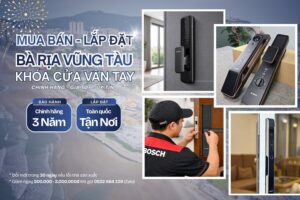 Mua bán Lắp đặt khóa cửa vân tay điện tử Bà Rịa Vũng Tàu chính hãng, giá rẻ