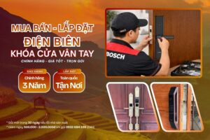 Mua bán Lắp đặt khóa cửa vân tay điện tử Điện Biên chính hãng, giá rẻ