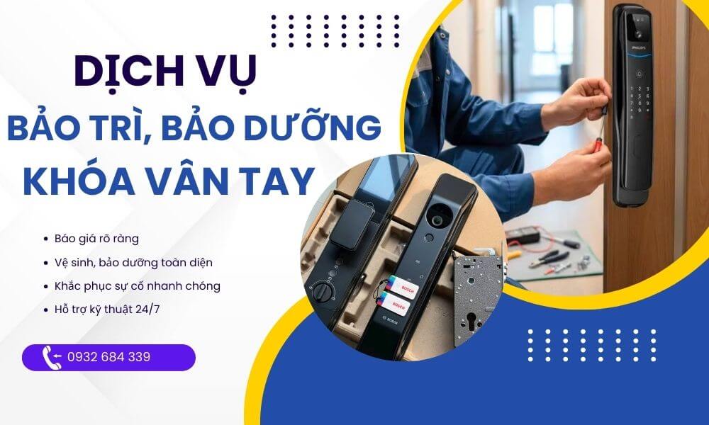 Bảo trì bảo dưỡng khóa cửa vân tay