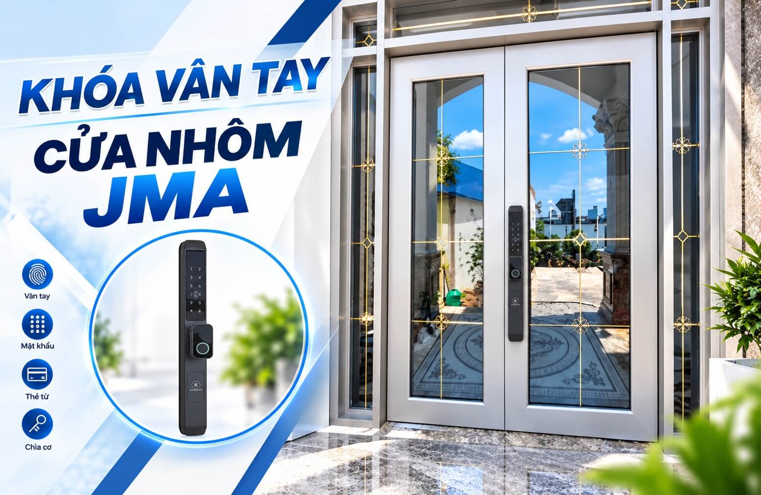 Cửa nhôm cao cấp JMA nên lắp loại khóa nào tốt hiện nay Cửa nhôm cao cấp JMA nên lắp loại khóa nào