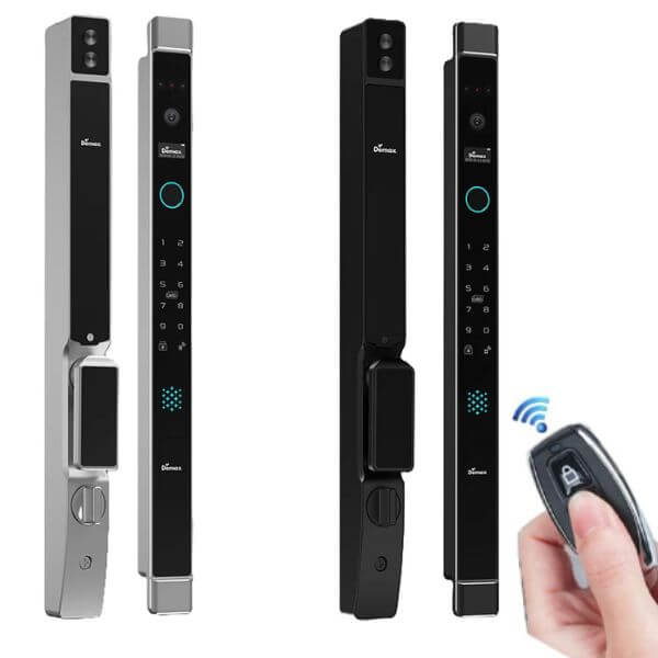 Remote Control Door Lock providing Modern Convenience and Safety Demax EL906 CNC Smart Lock for Aluminum Doors with High Durability