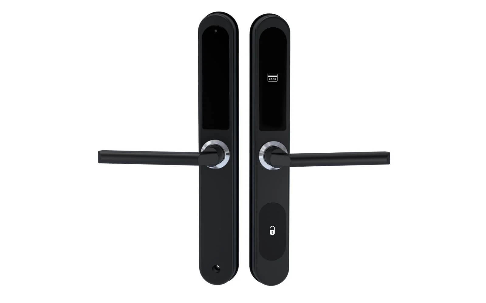 Phân Tích Các Mẫu Khóa Khách Sạn Bán Chạy Hiện Nay Hubert HB KSCN79 Smart Card Door Lock with Modern Lever Handle