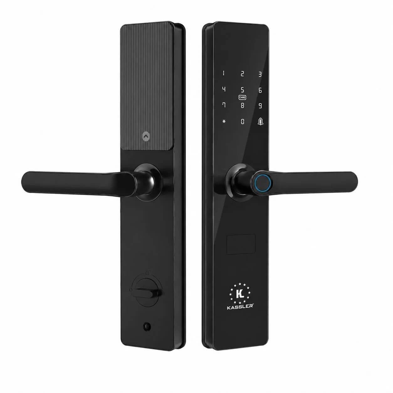Best Smart Lock for Airbnb Rentals and Self Check-In Kassler KL-399 Black Fingerprint Smart Lock with Digital Keypad
