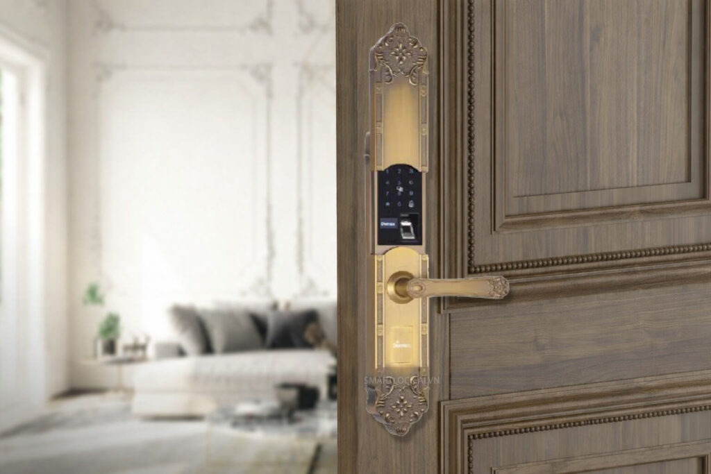 Khóa cửa đại sảnh HCM mạ vàng 24k