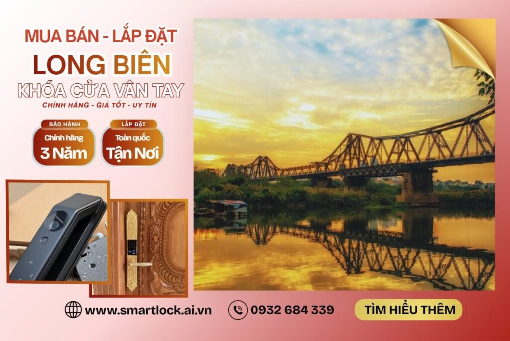 Nơi sửa bán Khóa cửa vân tay điện tử Long Biên - Hà Nội khóa vân tay cửa Long Biên Hà Nội lắp đặt tận nơi chính hãng