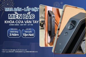 Mua bán Lắp đặt khóa cửa vân tay điện tử miền Bắc tận nơi uy tín Khóa cửa vân tay điện tử Miền Bắc
