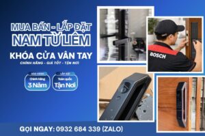 Khóa cửa vân tay điện tử Nam Từ Liêm lắp đặt tận nơi chính hãng