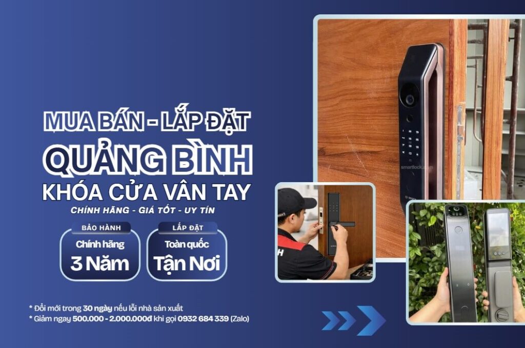 Khóa cửa vân tay điện tử Quảng Bình