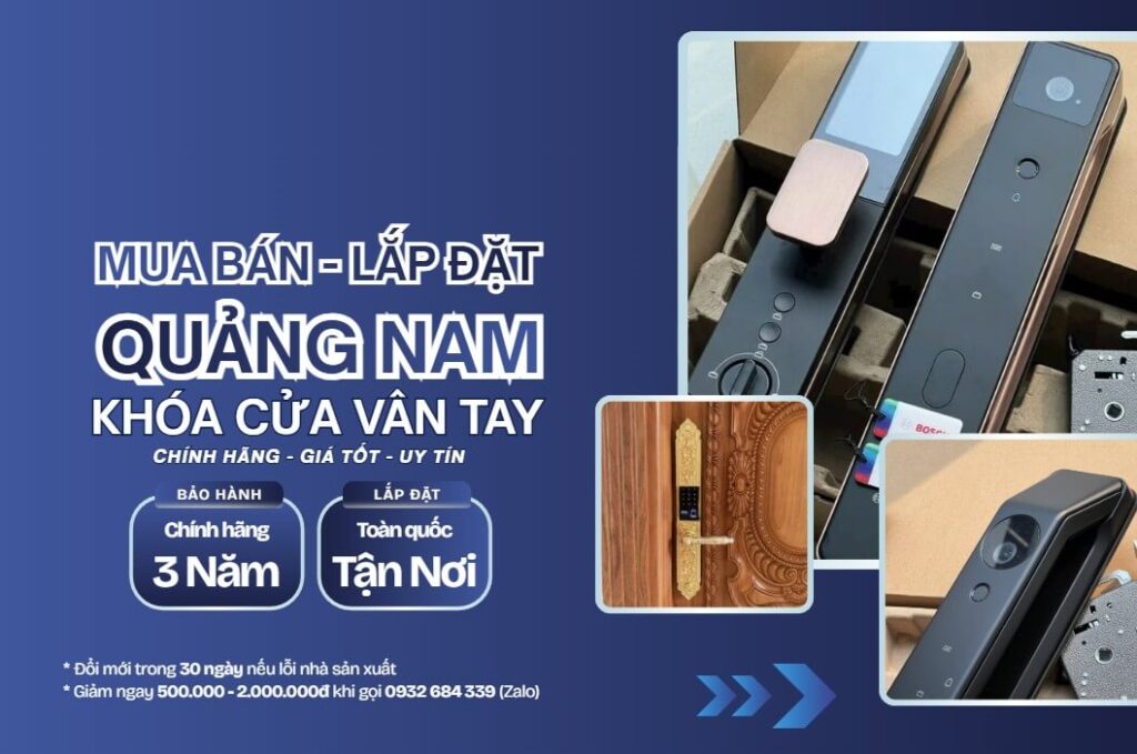 Khóa cửa vân tay điện tử Quảng Nam