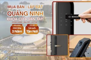 Khóa cửa vân tay điện tử Quảng Ninh chính hãng lắp đặt tận nơi giá tốt