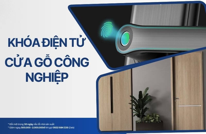 Top Những Mẫu Khóa Điện Tử Cửa Gỗ Công Nghiệp Đáng Mua Nhất