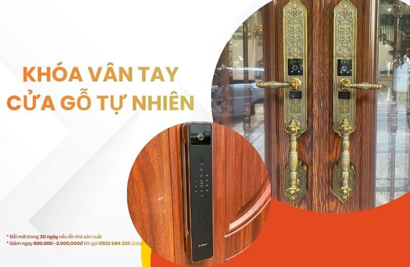 Các mẫu khóa vân tay cửa gỗ tự nhiên cao cấp đáng mua hiện nay