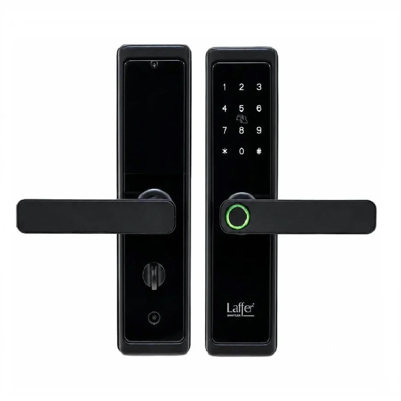 Best Smart Lock for Airbnb Rentals and Self Check-In Laffer LX07 Fingerprint Smart Lock with Modern Lever Handle