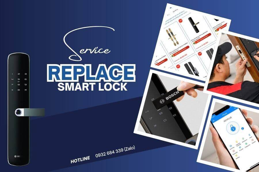 Replace traditional lock with smart lock service, 3 years warranty