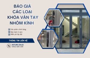 Bảng báo giá các loại khóa vân tay cửa nhôm kính
