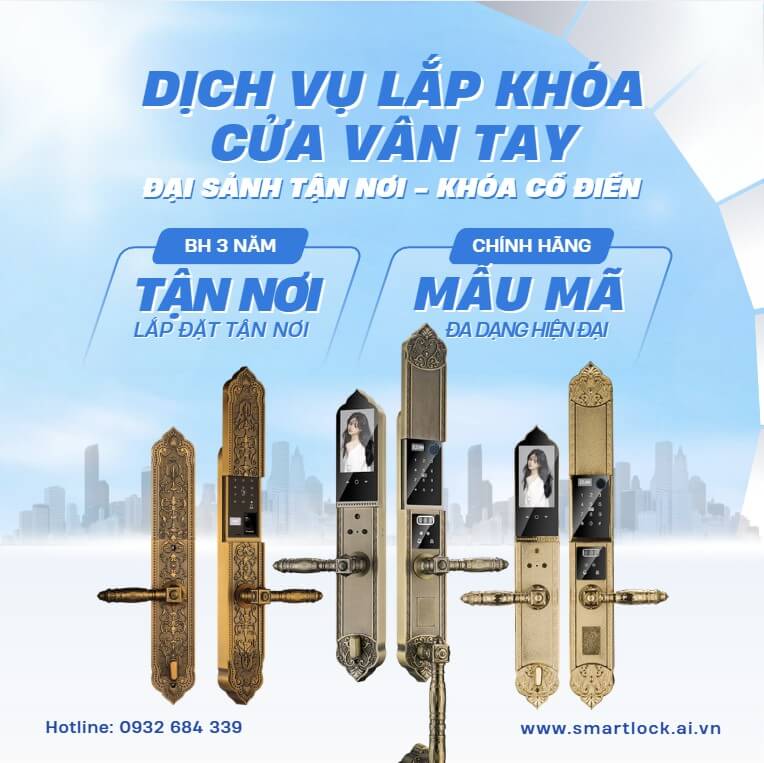 Dịch Vụ Lắp Khóa Cửa Vân Tay Đại Sảnh Tận Nơi | Khóa Cổ Điển Dịch Vụ Lắp Khóa Cửa Vân Tay Đại Sảnh Tận Nơi