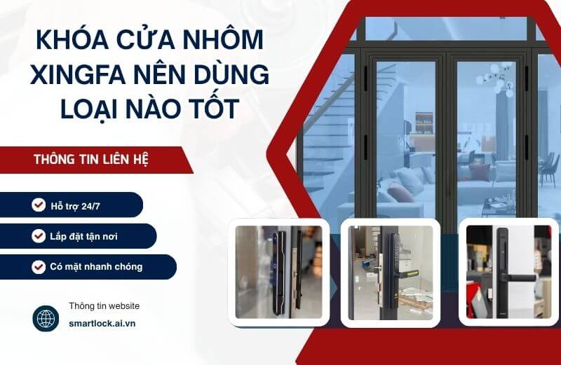 Khóa cửa nhôm Xingfa nên dùng loại nào tốt, gợi ý địa chỉ mua