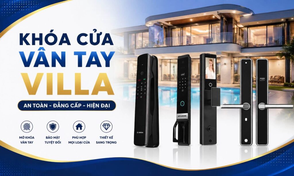 Khóa cửa vân tay villa nên chọn loại nào tốt, gợi ý mẫu phù hợp Khóa cửa vân tay villa nên chọn loại nào tốt, gợi ý mẫu phù hợp