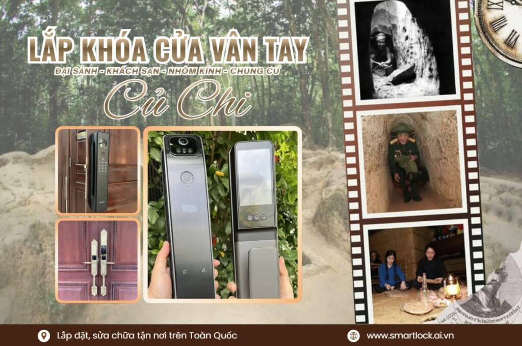 Khóa cửa vân tay điện tử Củ Chi lắp đặt sửa chữa tận nơi chính hãng