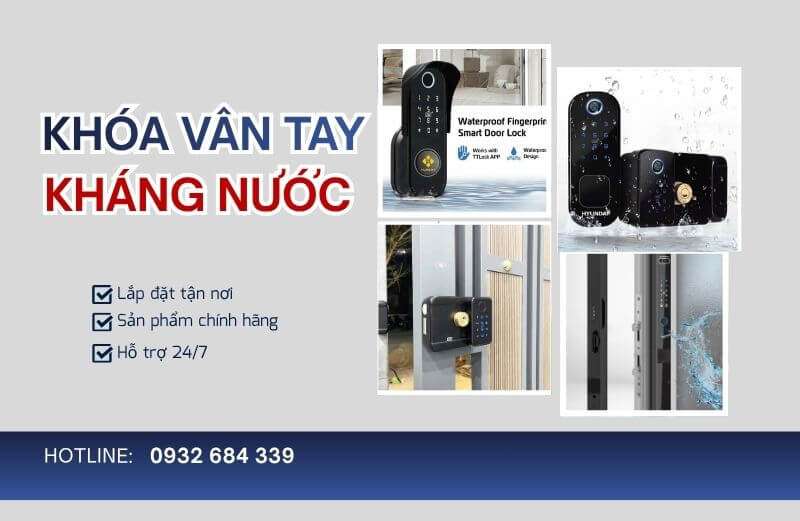 Khóa vân tay kháng nước tốt cho cửa ngoài trời | Smart Lock