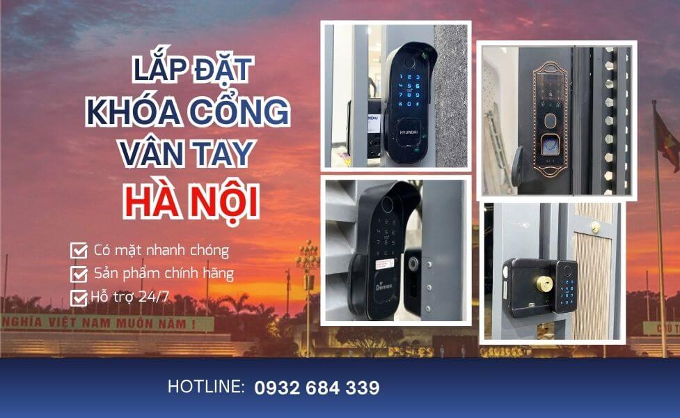 Dịch vụ thi công lắp đặt khóa cổng vân tay Hà Nội tại nhà Dịch vụ thi công lắp đặt khóa cổng vân tay Hà Nội tại nhà