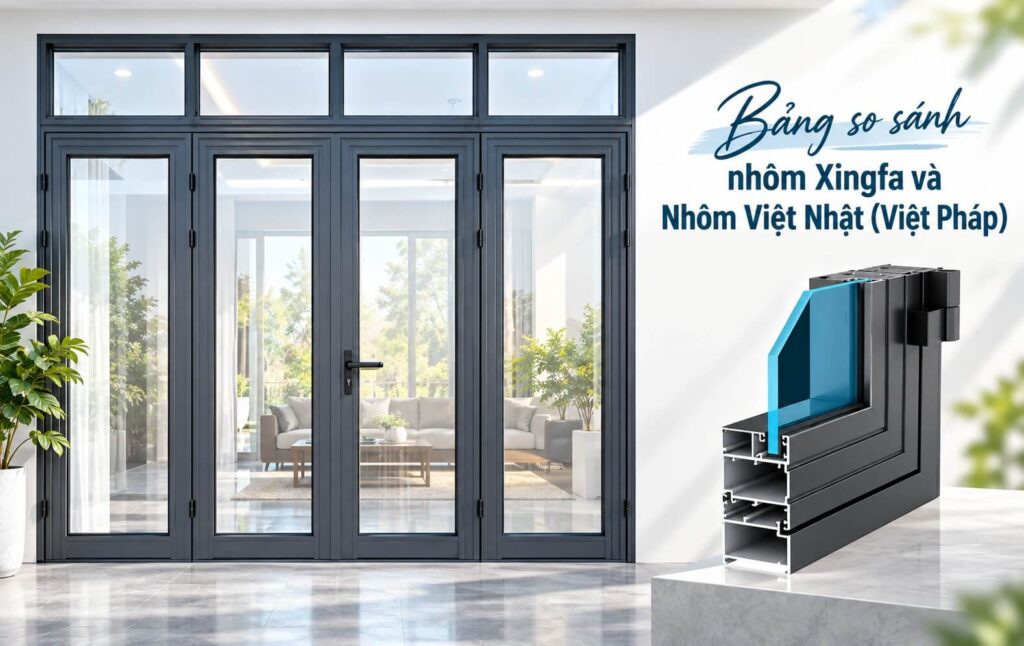 So sánh nhôm Xingfa và nhôm Việt Nhật
