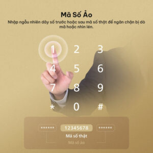 Tính năng mật khẩu ảo của khóa vân tay HEXA