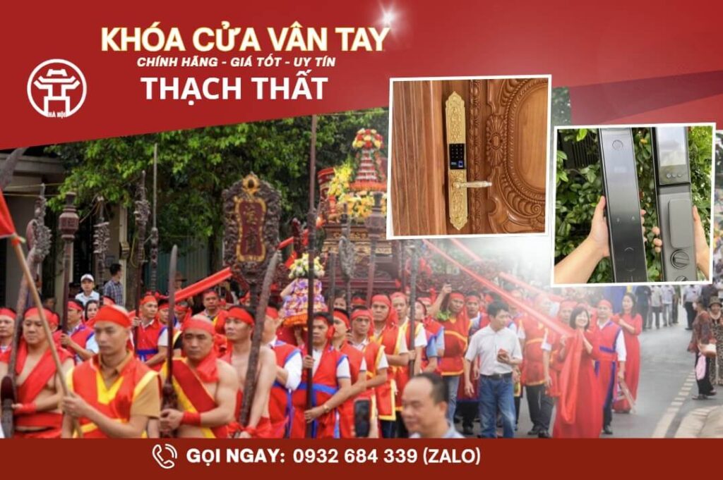 Khóa cửa vân tay điện tử Thạch Thất lắp đặt tận nơi chính hãng