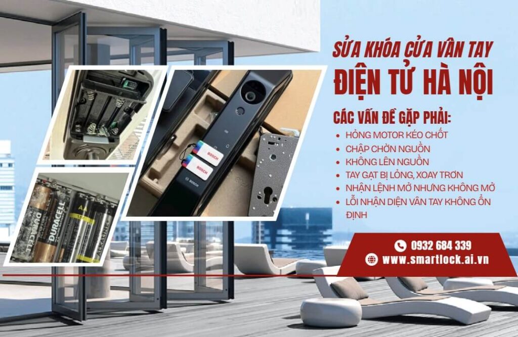 Dịch vụ sửa Khóa cửa vân tay điện tử Hà Nội | Lắp Đặt Trọn Gói sửa khóa cửa vân tay điện tử Hà Nội uy tín