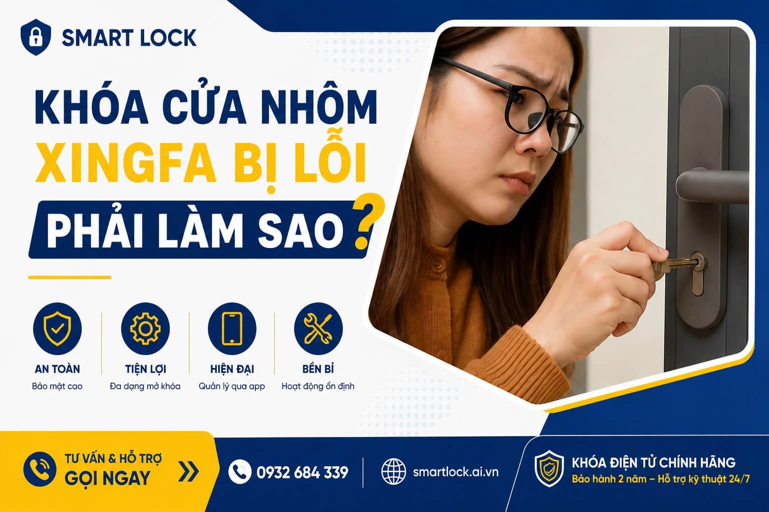 Khóa cửa nhôm Xingfa bị lỗi phải làm sao, cách xử lí nhanh trong 5 phút Khóa cửa nhôm Xingfa bị lỗi phải làm sao, cách xử lí nhanh trong 5 phút