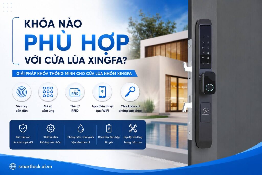 Khóa nào phù hợp với cửa lùa Xingfa nhất hiện nay Khóa nào phù hợp với cửa lùa Xingfa