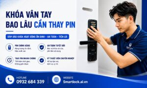 Khóa vân tay bao lâu cần thay pin, dịch vụ thay pin tận nơi