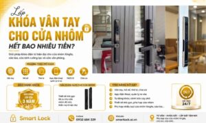 Lắp khóa vân tay cho cửa nhôm hết bao nhiêu tiền