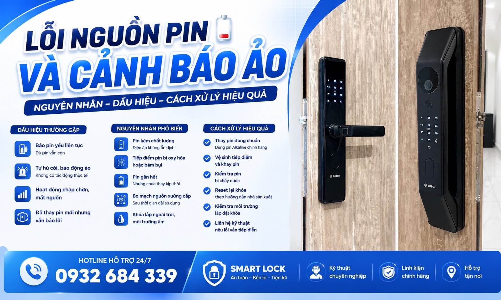 Cách xử lý lỗi nguồn pin và cảnh báo ảo