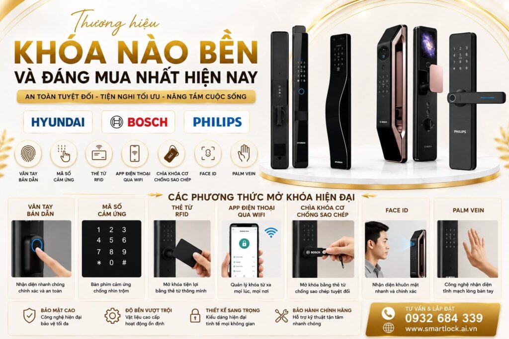 Thương hiệu khóa nào bền và đáng mua nhất hiện nay Thương hiệu khóa nào bền và đáng mua nhất hiện nay