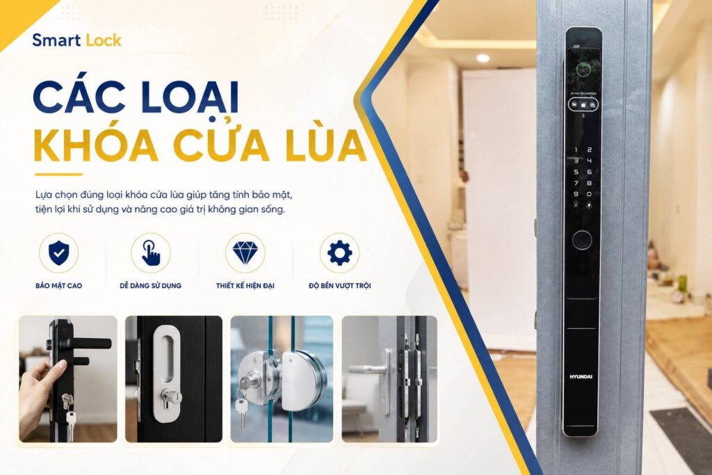 TOP các loại khóa cửa lùa phổ biến trên thị trường