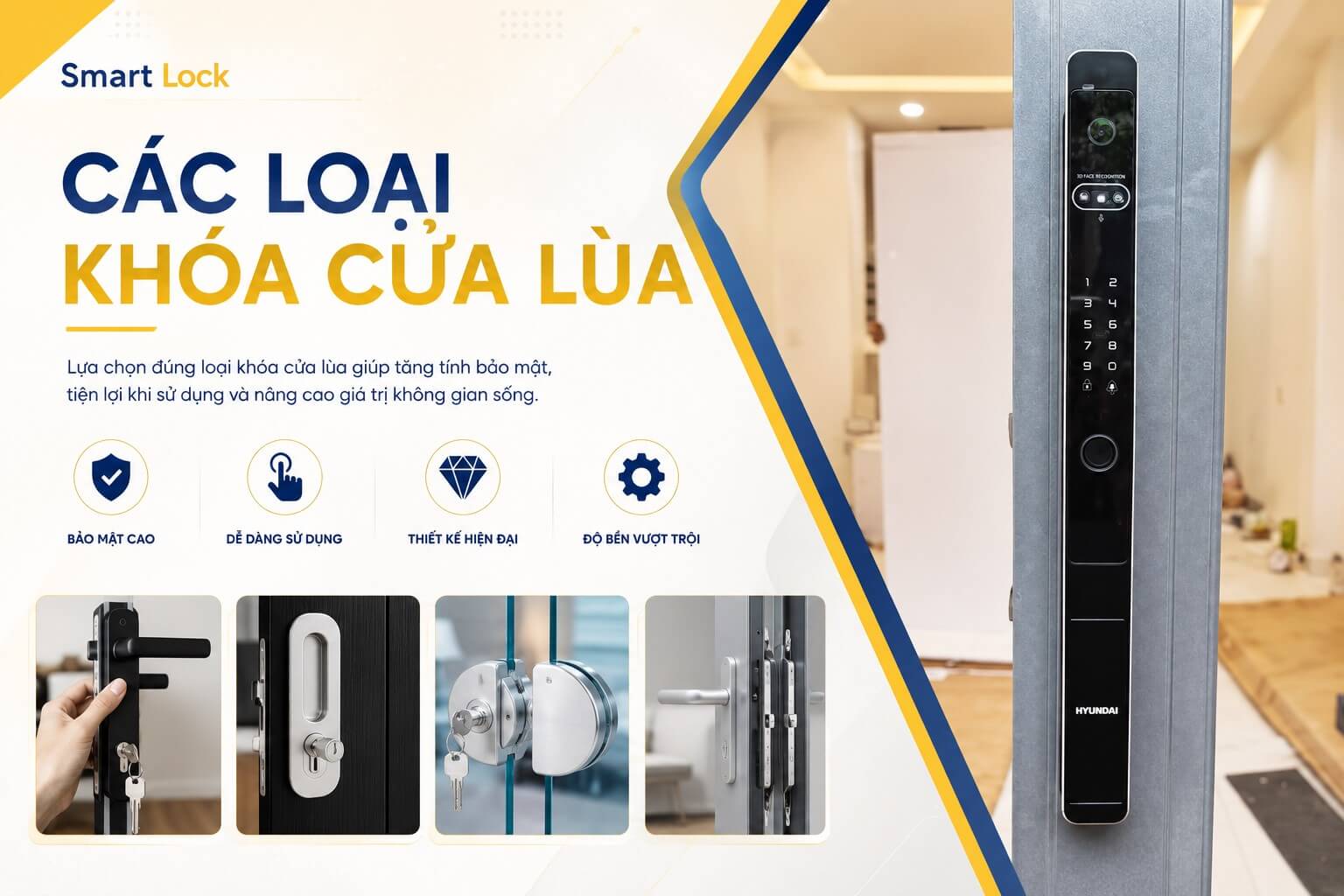 TOP các loại khóa cửa lùa phổ biến trên thị trường