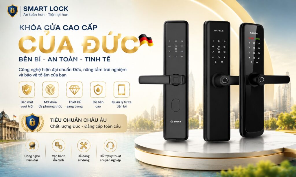TOP thương hiệu khóa cửa cao cấp của Đức đáng mua hiện nay