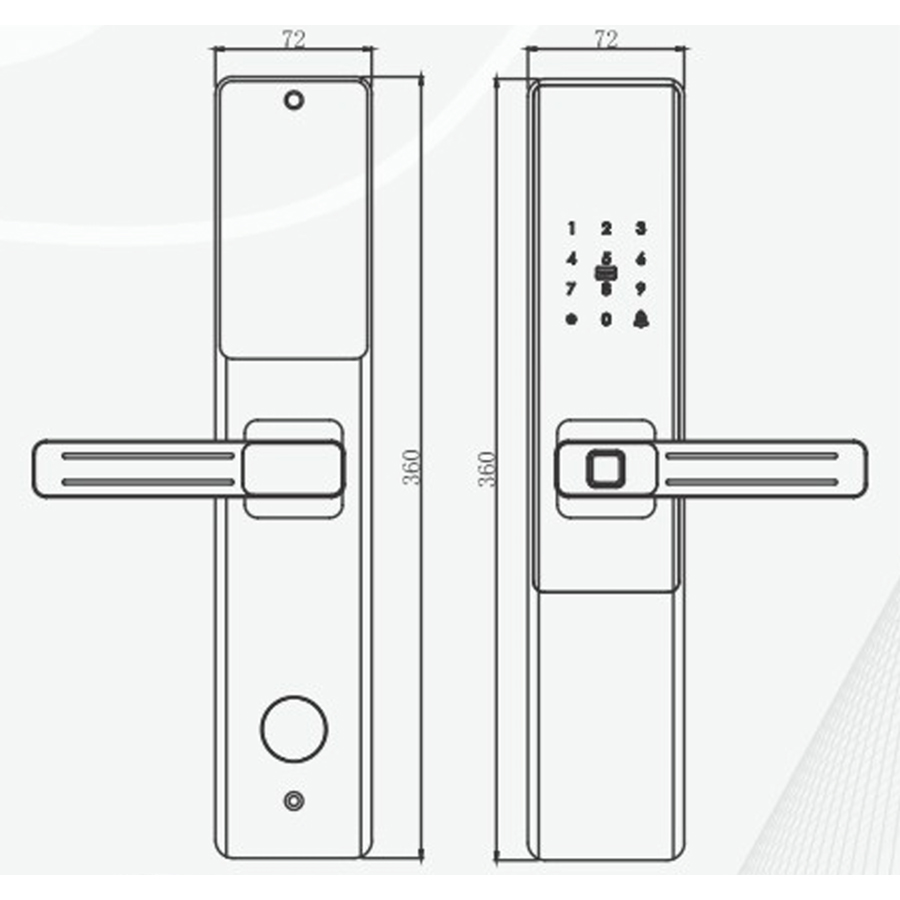 Khóa điện tử cửa gỗ Kassler KL-567 CNC Khóa điện tử cửa gỗ Kassler KL-567 CNC